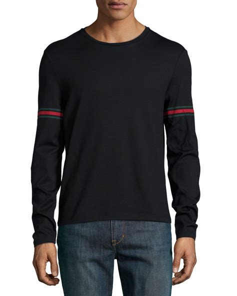 black gucci long sleeve|Gucci shirts for men.